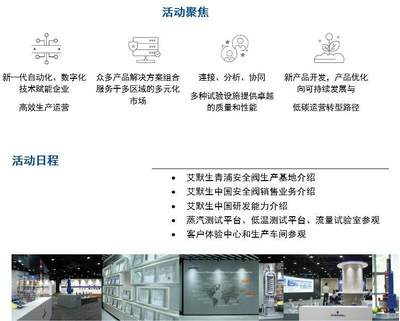 智造安全，开放未来 艾默生青浦安全阀工厂客户开放体验日技术运营深度洞察